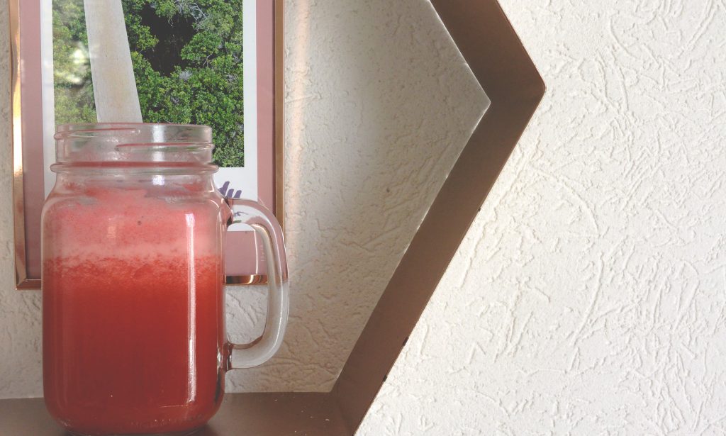 Jus fraise rhubarbe
