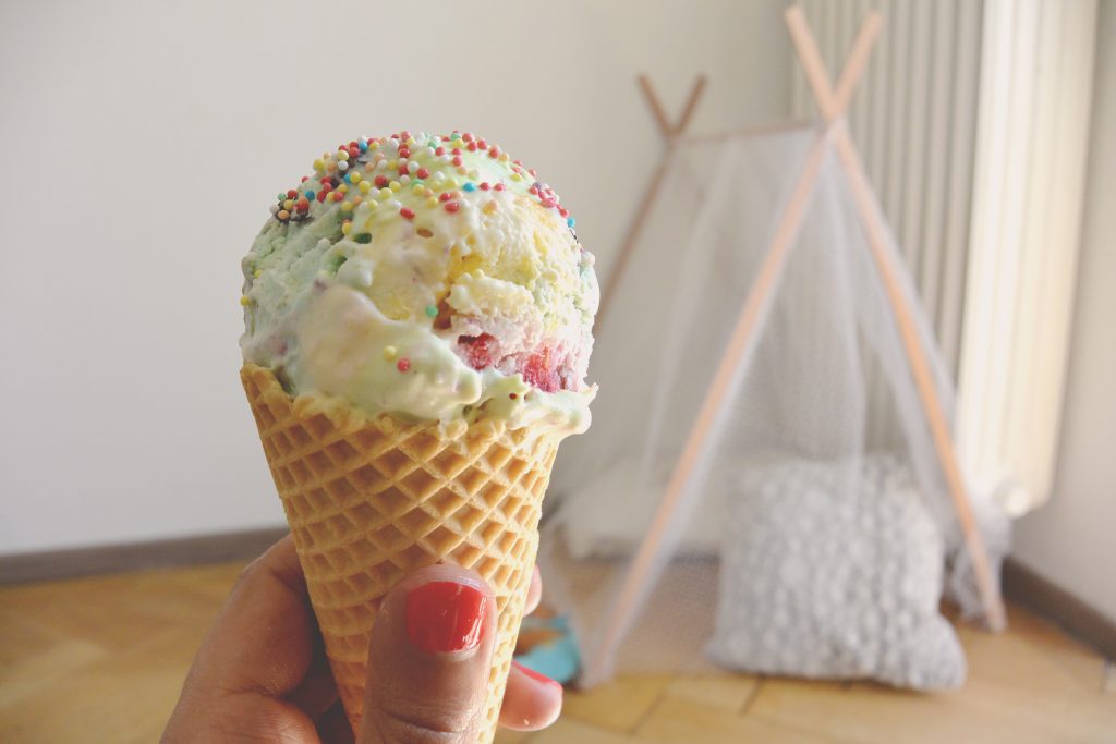 Unicorn ice cream