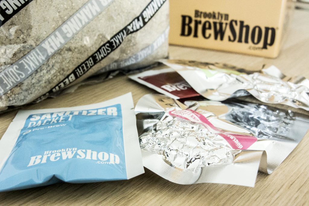 Sachet de malt, houblon et cérale
