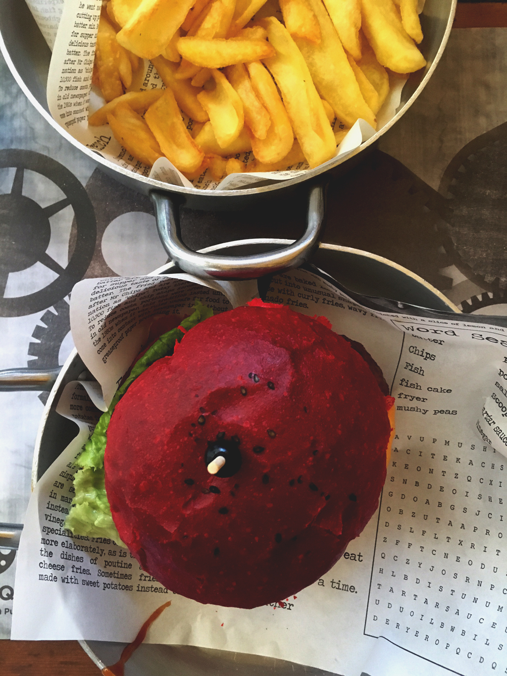 Fabrique red hot chili burger