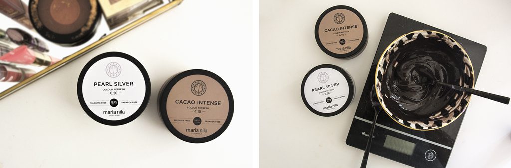 Colour refresh Maria Nila – Pearl silvet et cacao intense