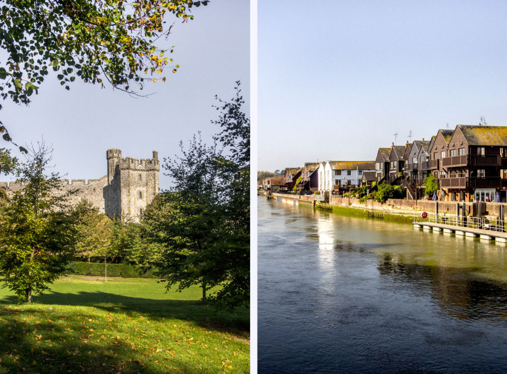 Village d'Arundel et son château