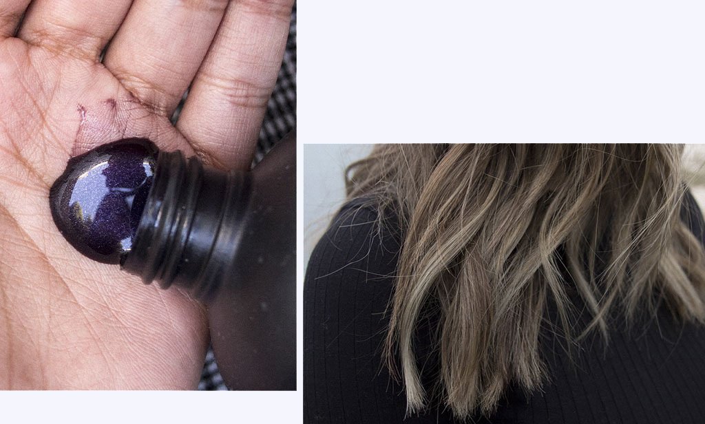 Texture et couleur du smoky shampoo de Bleach London