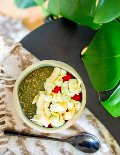 Matcha chia pudding