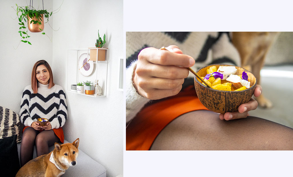 DIY coconut bowl
