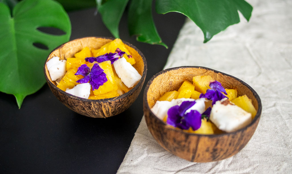 DIY coconut bowl