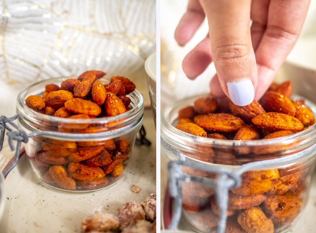 Spicy chili almonds