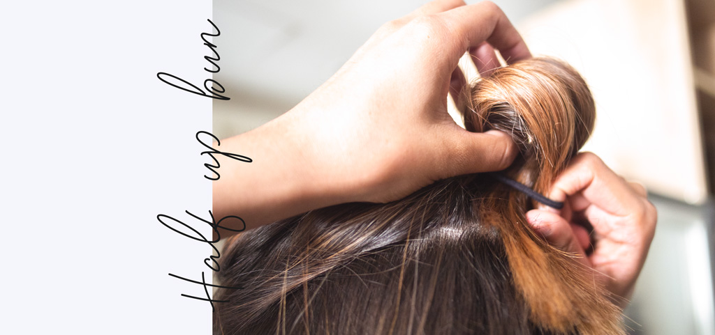 How to: half up bun