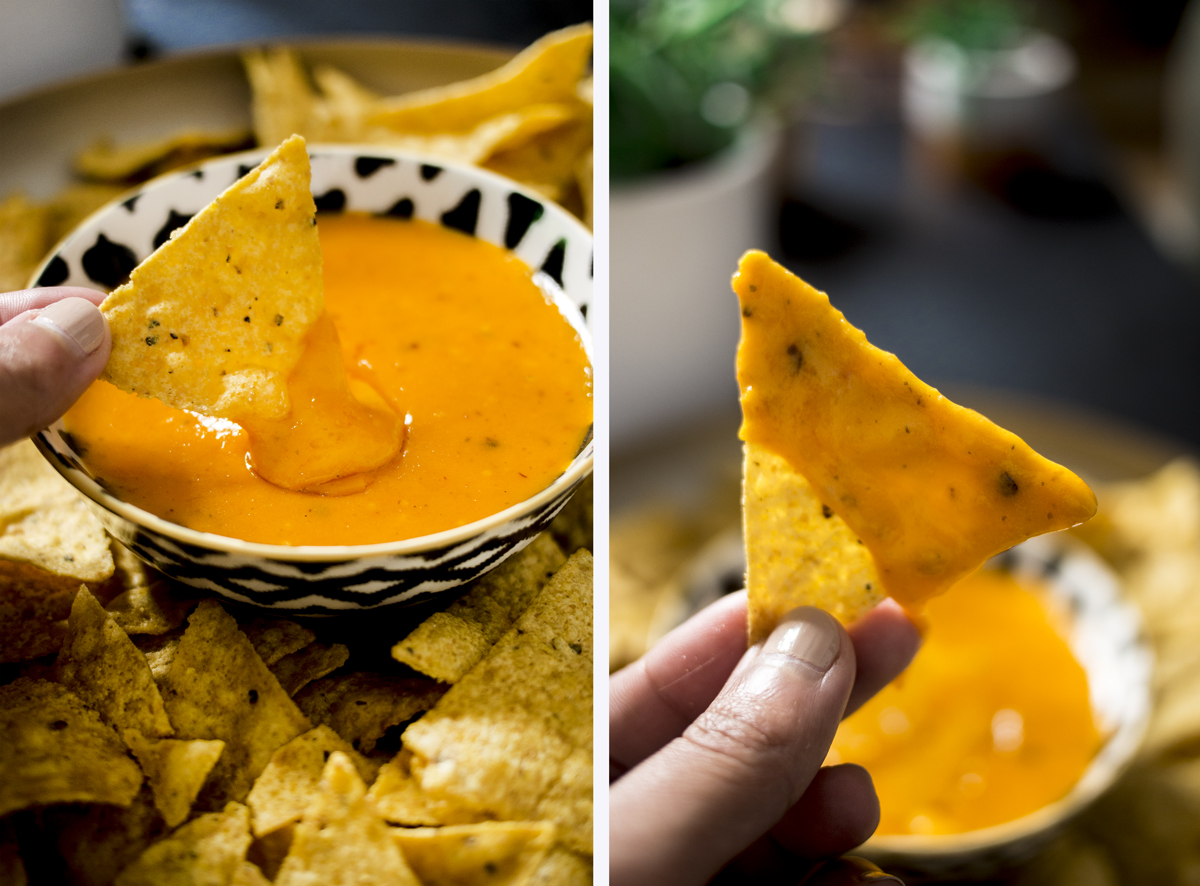 Sauce cheddar maison (nachos)