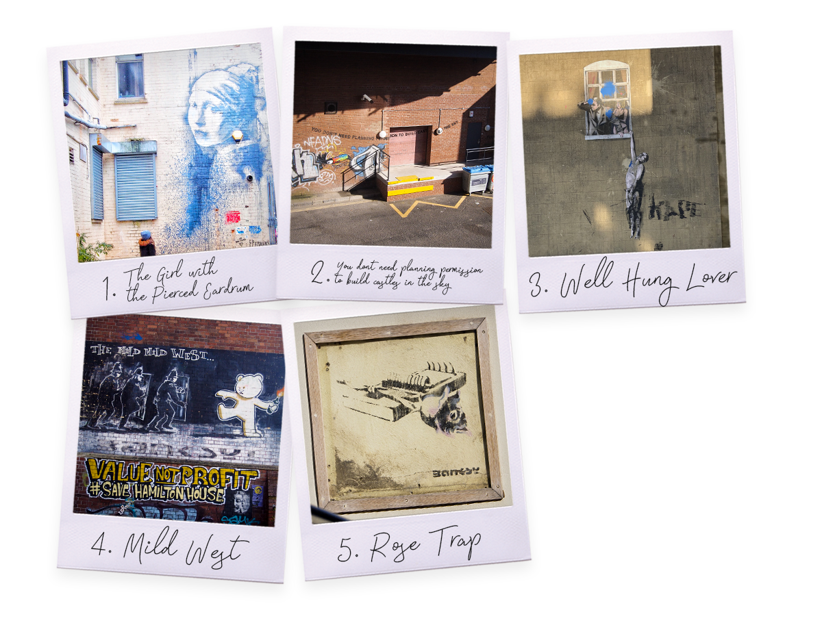 Carte des graffitis de Banksy à Bristol