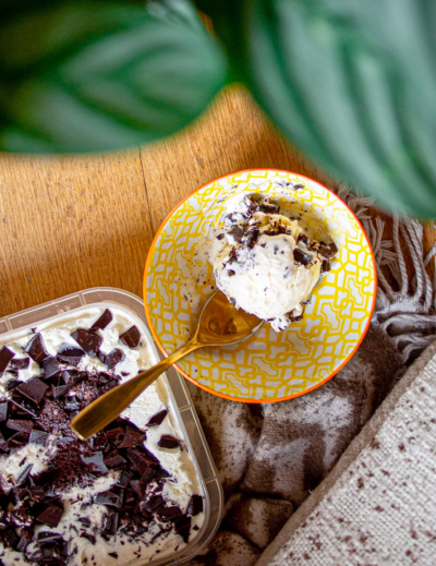 Glace STRACCIATELLA et fleur d'oranger
