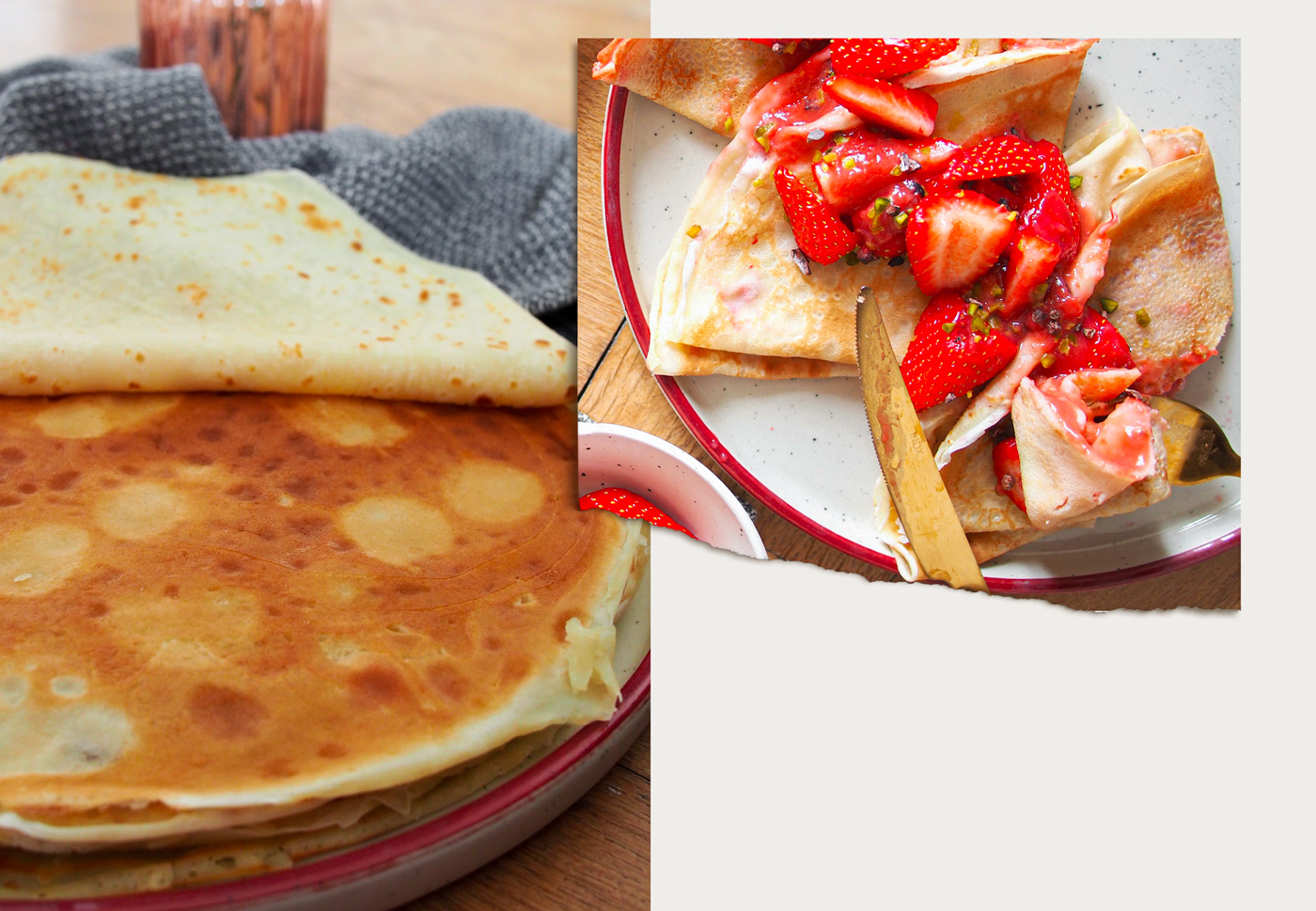 Recette pour environ 15 crêpes