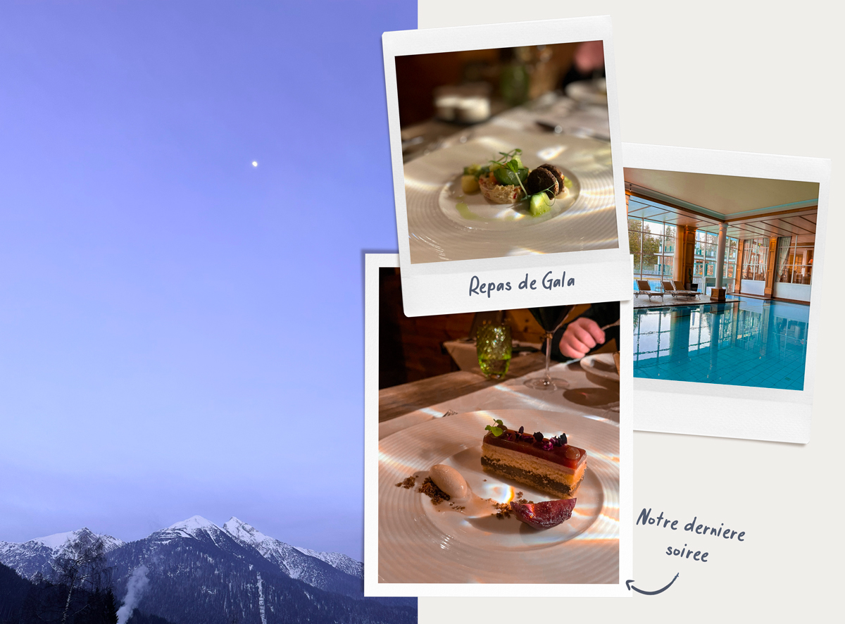 Le repas de Gala au Alpin Sacher Resort