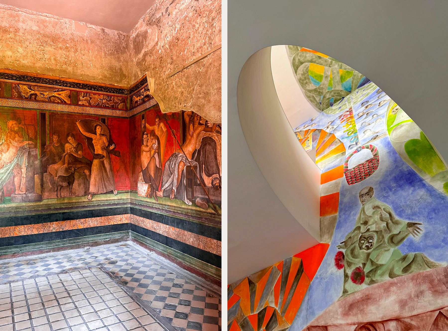 Pompéi & musée d'art contemporain de Naples