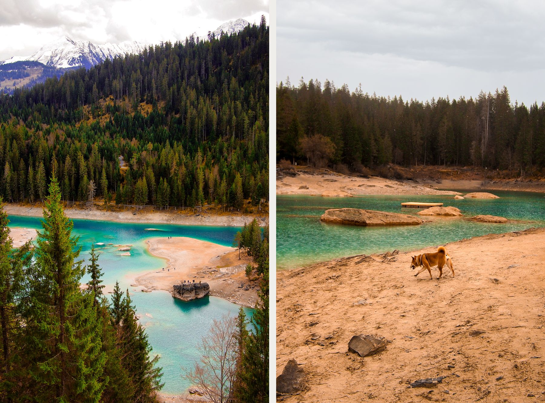 Le lac de Cauma est accessible aux chiens